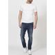 Slim-fit-Jeans PETROL INDUSTRIES "Seaham" Gr. 30, Länge 34, blau (dark, coated) Herren Jeans Slim Fit