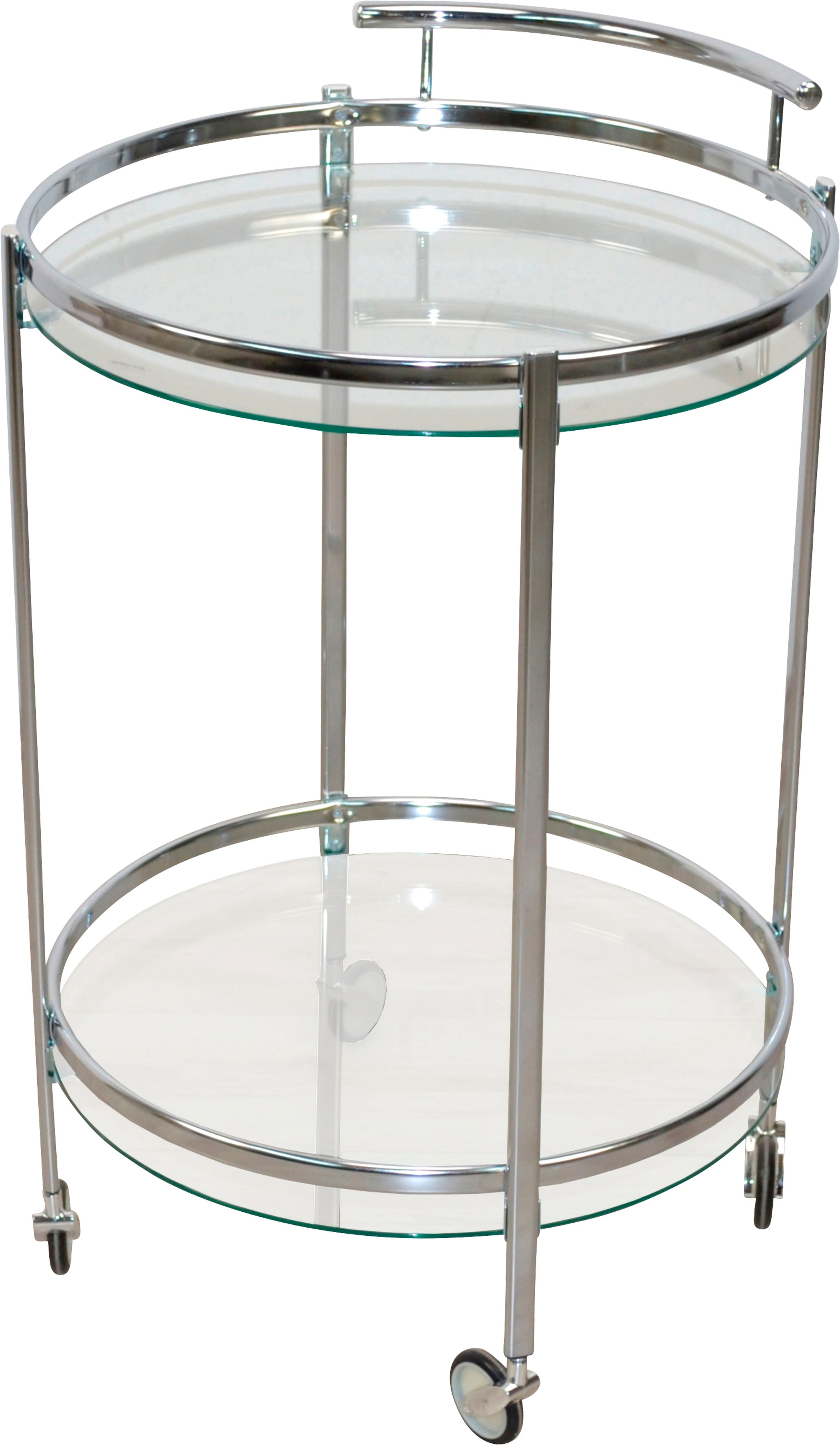 Bartisch INOSIGN, silber (silberfarben, silberfarben, klarglas, 82), B:52cm H:82cm T:52cm, Tische, Bartisch