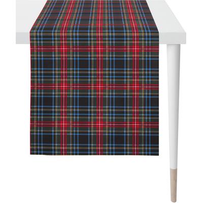 Tischläufer APELT "9539 WINTERWELT, Weihnachtsdeko, Weihnachten", rot (rot, blau), B:48cm L:140cm, Baumwolle, Tischdecken, Digitaldruck Image
