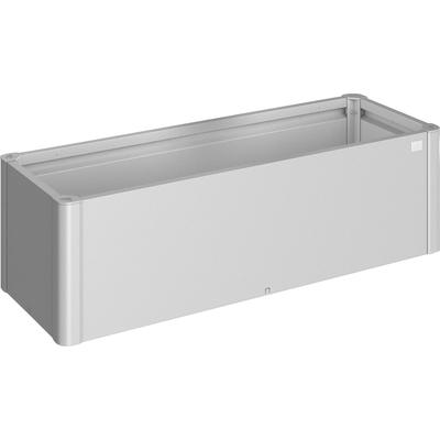 Hochbeet BIOHORT "Belvedere", silber (silberfarben, metallic), B:152cm H:45cm T:53cm, Stahlblech, Pflanzgefäße, BxTxH: 152x53x45 cm
