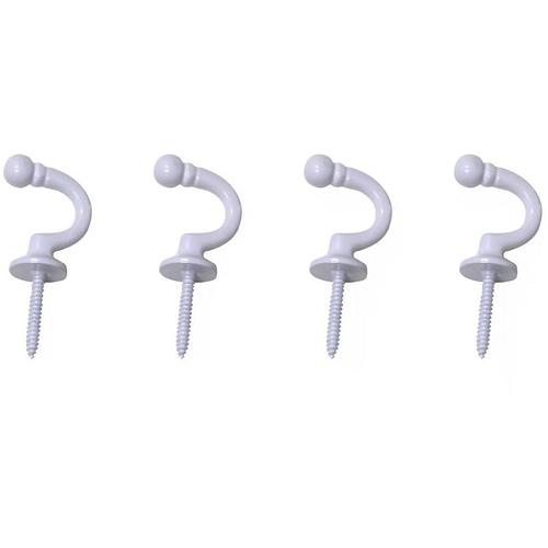 "Raffhaken INDEKO ""Tours, rund"" Raffhalter Gr. Ø 3 cm, weiß Raffhalter Haken"