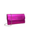 Clutch COLLEZIONE ALESSANDRO "Eleganz" Gr. B/H/T: 26 cm x 15 cm x 5 cm one size, pink (fuchsia) Damen Taschen Handtaschen aus Leder, mit separaten Fächern