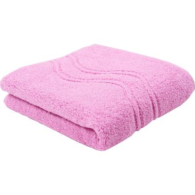 Duschtuch ROSS "Cashmere feeling", lila (mauve), B:75cm L:140cm, Frottier, Baumwolle, Handtücher (Packung), 100% Baumwolle, mit Wellen-Bordüre, große Farbauswahl Image