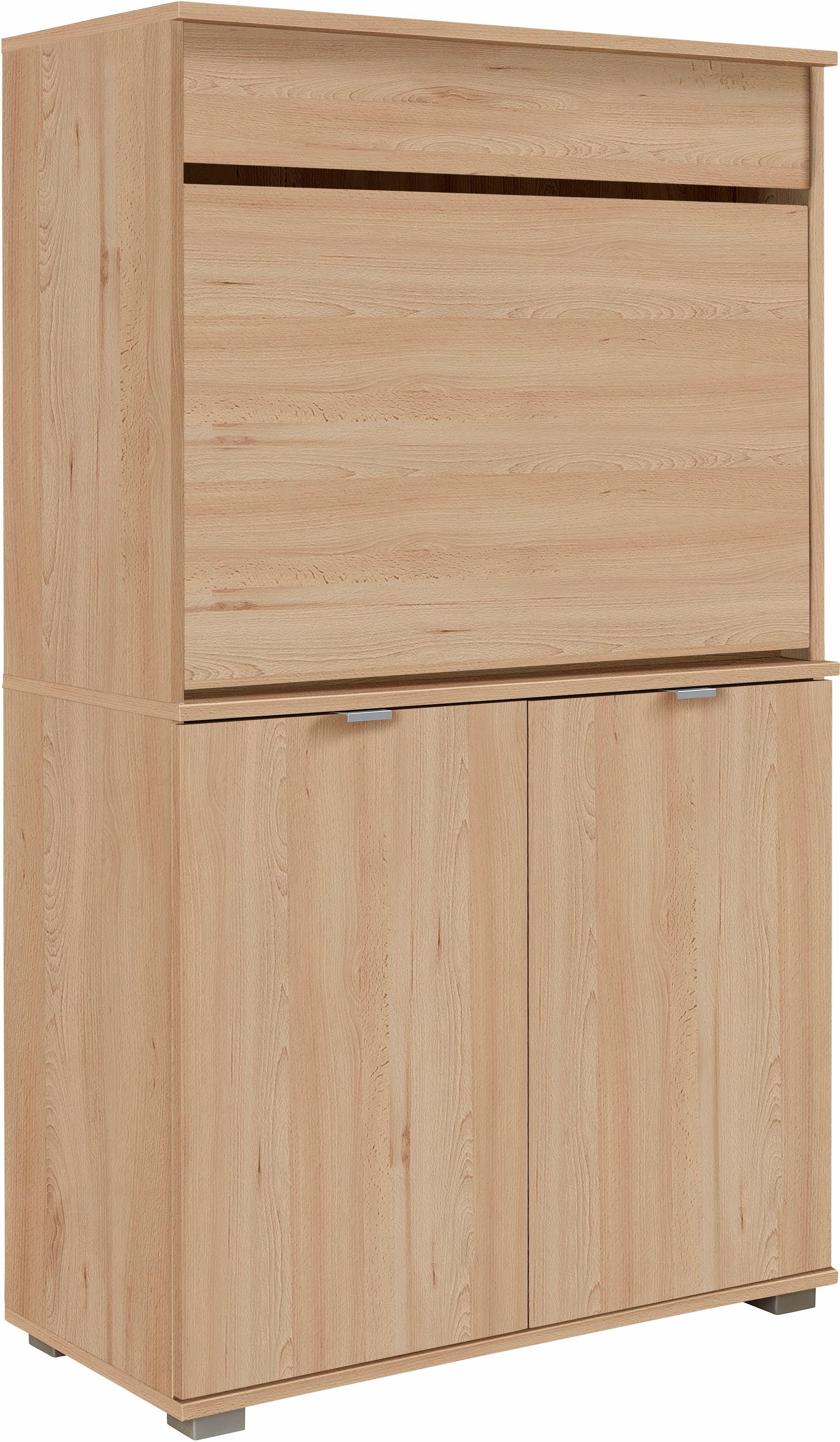 Sekretär PRIESS "Ahaus", braun (edelbuchefarben), B:82cm H:139cm T:38cm, Sekretäre