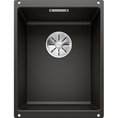 Granitspüle BLANCO "SUBLINE 320-U", schwarz, B:46cm H:19cm T:35cm, Verbundwerkstoff, Küchenspülen, erhältlich in mehreren Farben