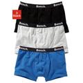 Boxer BENCH. Gr. 182, 3 St., blau (schwarz, grau, meliert, blau) Kinder Unterhosen Boxershorts