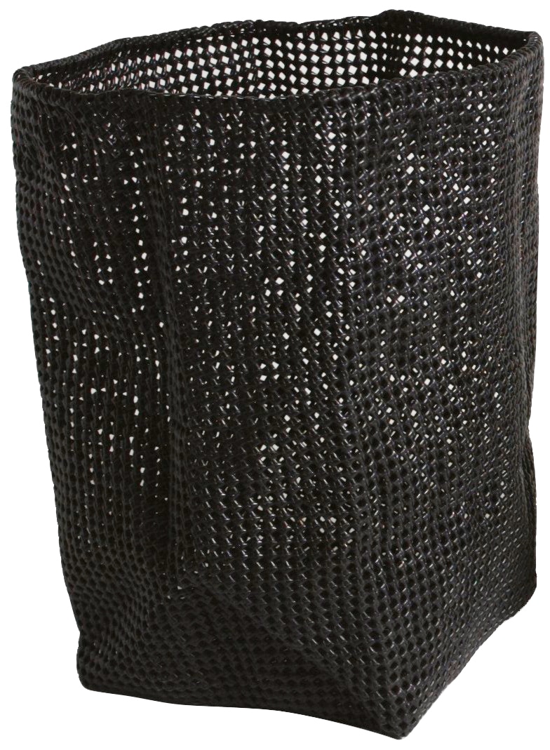 Aufbewahrungskorb MÖVE "TUBE groß", schwarz, B:33cm H:51cm T:33cm, Kunststoff, Metall, Aufbewahrungsboxen, aus Kunststoff