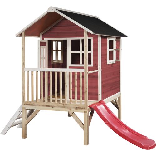 "Spielturm EXIT ""Loft 300"" Spieltürme rot (rot, weiß, natur) Kinder Spielturm"