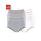 Taillenslip PETITE FLEUR Gr. 52/54, 10 St., grau (grau, meliert, weiß) Damen Unterhosen Taillenslips Bestseller