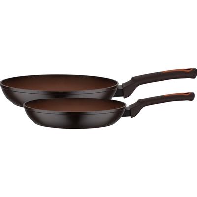 Pfannen-Set GSW "Terra", orange (schwarz, terrakotta), Ø:28cm, Pfannen, Induktion Image