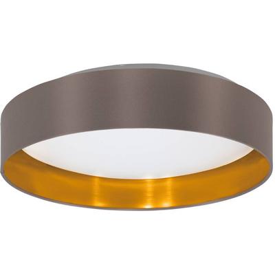 EGLO LED Deckenleuchte "Maserlo", braun (cappuccino), Ø 38cm H: 9,00cm, Lampen, Stofflampe Maserlo2 Ø38 x H9 cm, LED-Platine, Textilschirm Image