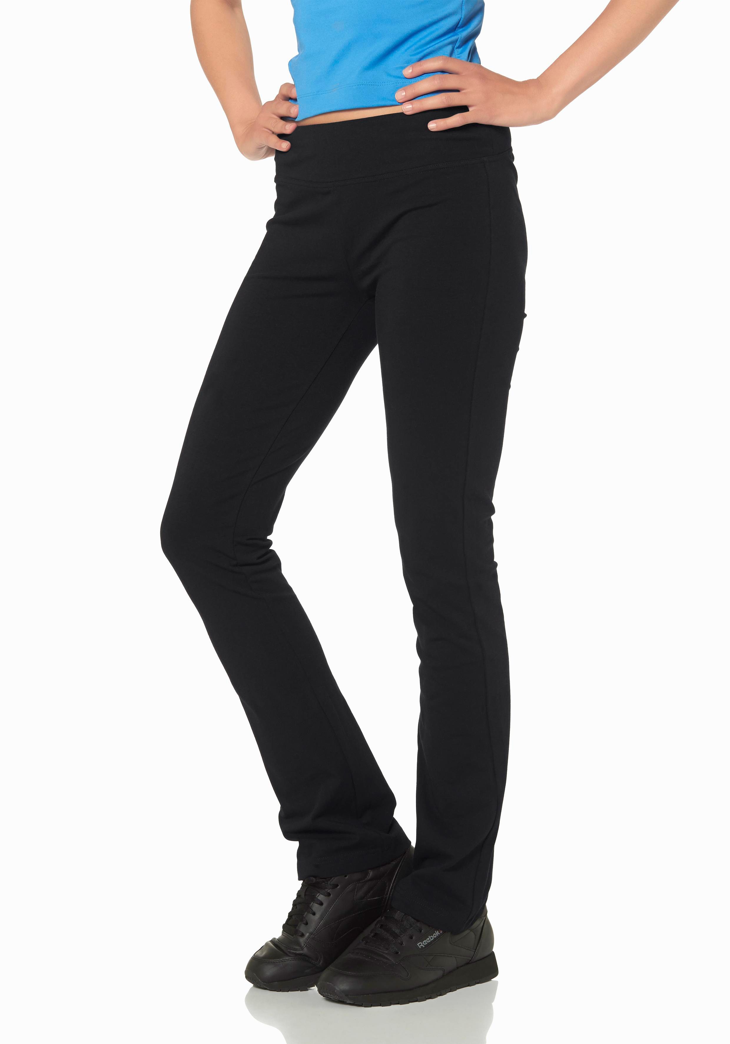 Leggings EASTWIND, Damen, Gr. 23, K + L Gr, schwarz (schwarz (kurz,, langgrößen)), Obermaterial: 95% Baumwolle, 5% Elasthan, unifarben, schmal lang, Hosen Leggings, mit versteckter Bundtasche