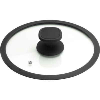 Deckel PINTINOX "Pinti Pro" Gr. Ø 26 cm, schwarz (transparent, edelstahlfarben, schwarz) Topfdeckel