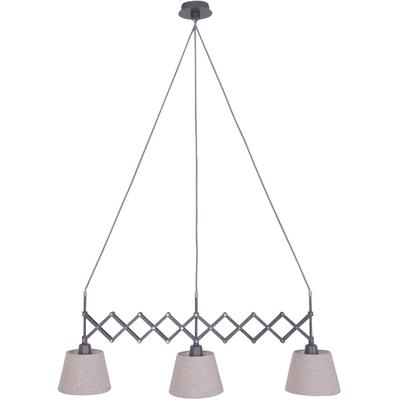 NÄVE Pendelleuchte "ADRIENNE", braun (braun, natur), Ø 52cm, Lampen, w: 52-86cm nature 3x E27 max. 40W,Material: Eisen, 