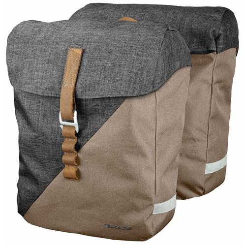 „Fahrradtasche RACKTIME „“Heda““ Taschen Gr. B/H/T: 31,5 cm x 37,5 cm x 45 cm, grau (grau, sand) Fahrradtaschen“