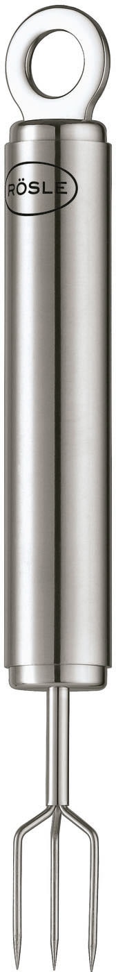 Pellkartoffelgabel RÖSLE, silber (edelstahlfarben), B:1,7cm H:1,7cm L:17cm, Edelstahl 18/10, Küchenzangen, zum Kartoffelschälen, Edelstahl 18/10, spülmaschinengeeignet