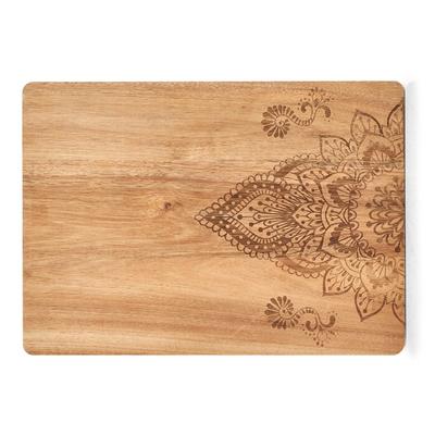 Schneidebrett ZELLER PRESENT, beige (natur), B:29cm H:1,5cm L:40cm, Akazienholz, Schneidebretter, im Orient-Style