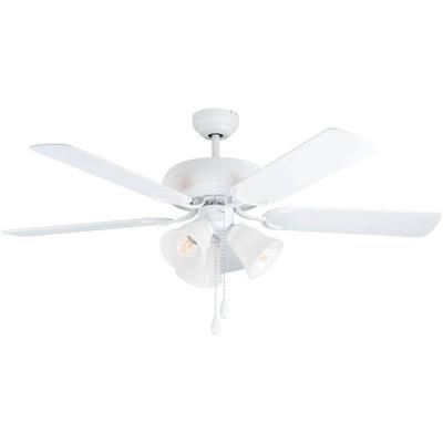 EGLO LED Deckenleuchte "LAS PALMAS Deckenventilator", weiß, Ø 132,00cm H: 47,40cm, Lampen, Deckenlampe, Ventilator mit Licht, Zugkette, Wendeflügel, Ø 132cm Image