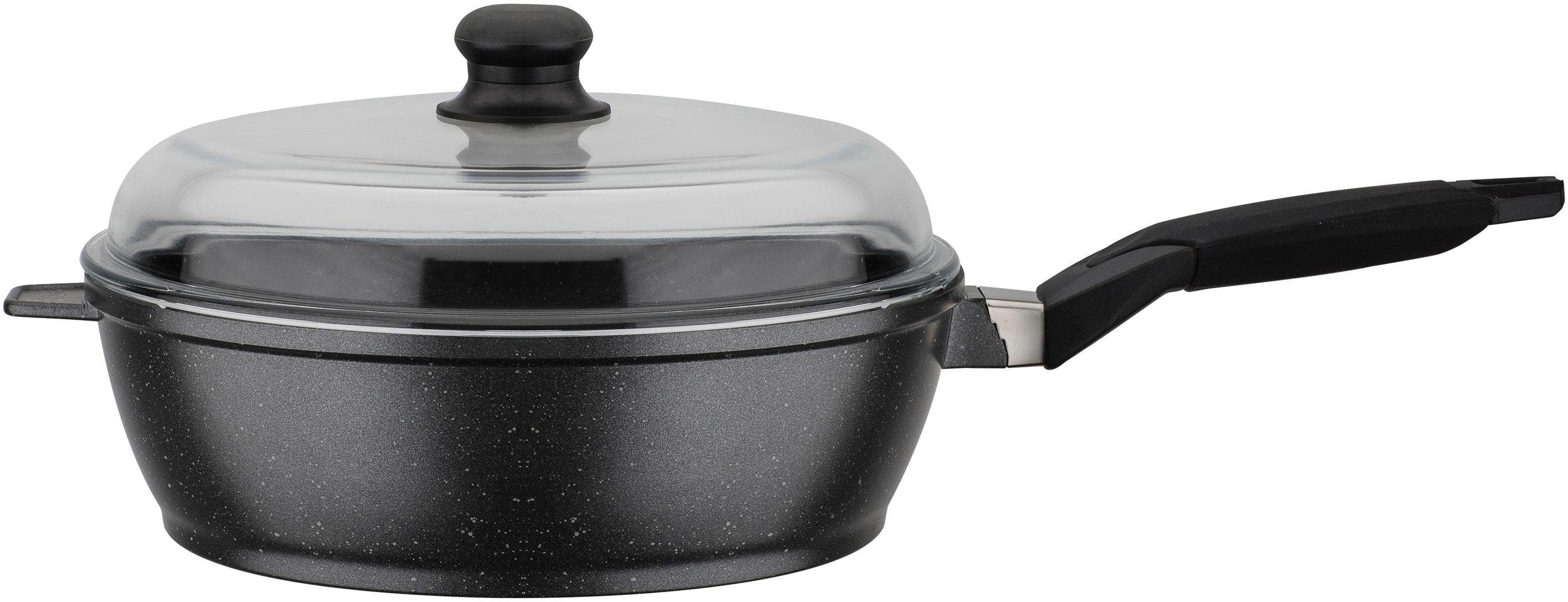 Schmorpfanne GSW "Titanium Granit", schwarz, Ø:20cm, Pfannen, Induktion Image