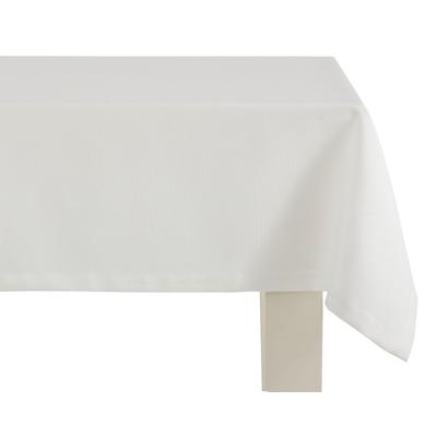 Tischdecke DREAMS "UNI" Gr. 1, beige (creme), B:140cm L:180cm, Polyester, Tischdecken, mit ca. 2,5 cm breitem Saum und e