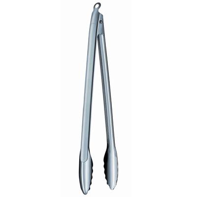 Kochzange RÖSLE, silber (edelstahlfarben), L:40cm, Edelstahl 18/10, Küchenzangen, Zange zum Kochen und Grillen, Edelstahl 18/10, spülmaschinengeeignet