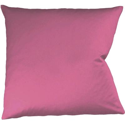 Kissenbezug FLEURESSE "Colours Mako Satin, 100% Baumwolle, mit Reißverschluss", lila (himbeere), B:80cm L:80cm, Mako-Satin, Mako-Satin, Kissenbezüge, Mako Satin, glänzend, glatt, Premium Qualität Image