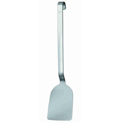 Pfannenschaufel RÖSLE, silber (edelstahlfarben), Edelstahl, Küchenpaletten, Pfannenwender mit Hakengriff, Edelstahl 18/10, spülmaschinengeeignet