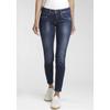 Skinny-fit-Jeans GANG "94FAYE", Damen, Gr. 31 (40), N-Gr, blau (schwarz indigo), Denim/Jeans, Obermaterial: 93% Baumwolle, 6% Polyester, 1% Elasthan, casual, skinny fit knöchelfrei, Jeans, im Flanking-Style