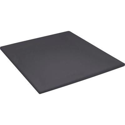 Spannbettlaken CINDERELLA "Uni Frottier Topper", grau (anthrazit), B:160cm L:200-210cm, Frottee, Obermaterial: 80% Baumwolle, 20% Polyester, Laken, für Topper geeignet Image