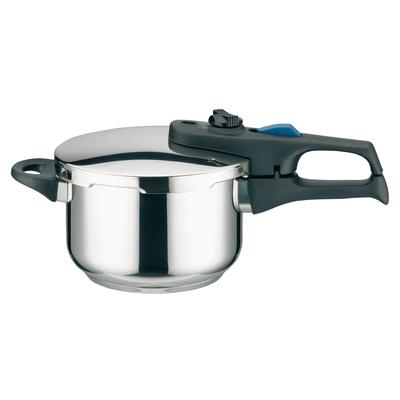 Schnellkochtopf ELO "Praktika Plus XS", silber (silberfarben), Ø:18cm, Töpfe, Schnellkochtopf, Dampfkochtopf, incl. Ersatzdichtungsring, Induktion