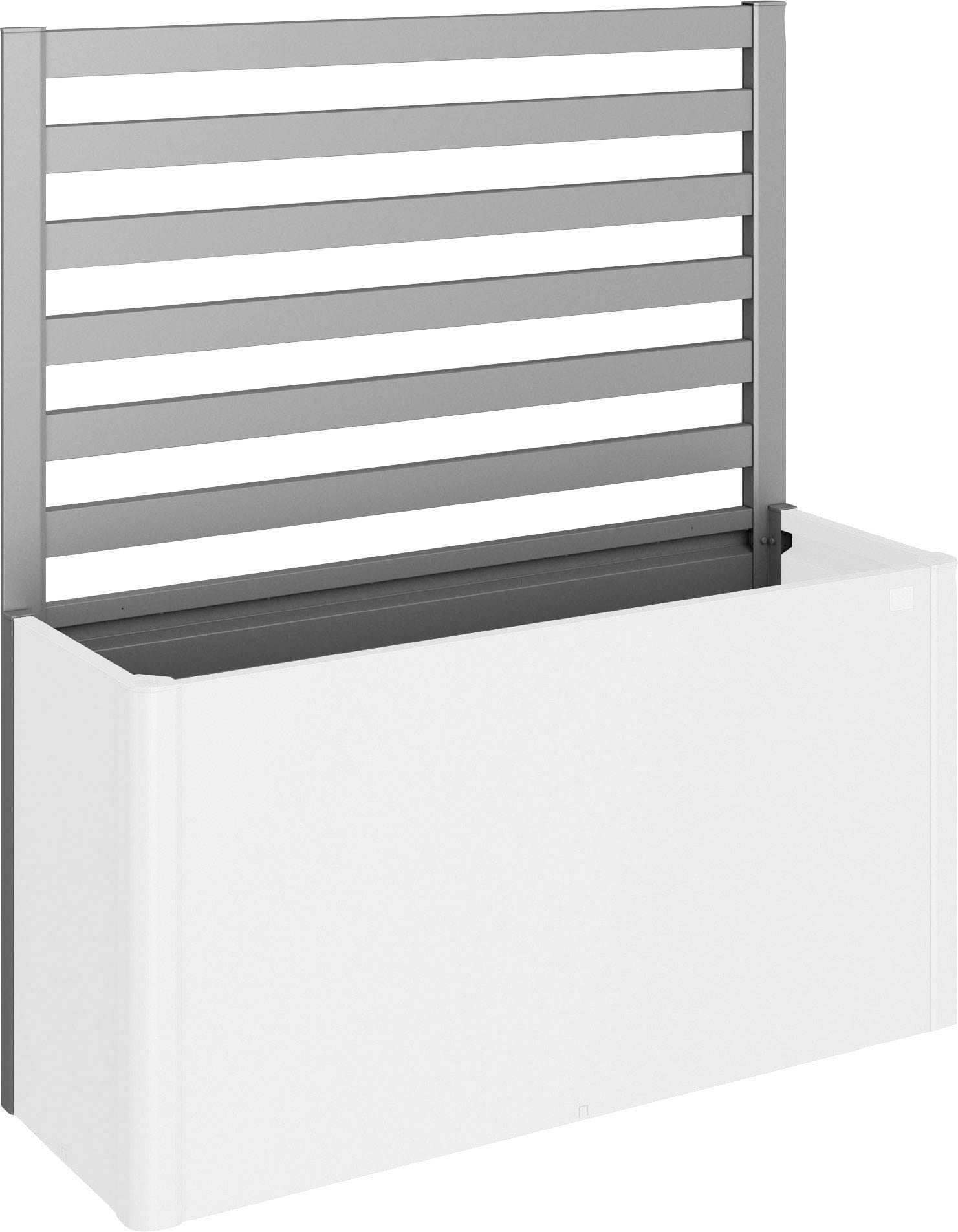 Rankgitter BIOHORT, grau (quarzgrau, metallic), B:152cm H:91cm, Stahlblech, Rankhilfen, für biohort Hochbeet DaVinci 150 Image