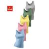 Unterhemd PETITE FLEUR, Damen, Gr. 54/56, N-Gr, bunt (hellblau, rosa, gelb, grün, grau, meliert), Feinripp, Obermaterial: 100% Baumwolle, unifarben, basic,casual, körpernah, tiefer Rundhals, ärmellos, Unterhemden, aus weicher Feinripp-Qualität,...