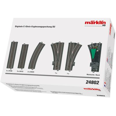 Gleise-Set MÄRKLIN "Digit. C-Gleis Ergänzungsp. D2, Wechselstrom - 24802", bunt, Eisenbahn-Schienensets, Kinder Image