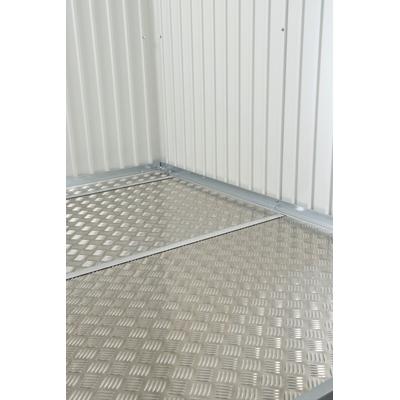 Gerätehaus-Fußboden BIOHORT, silber (silberfarben), B:325,5cm H:0,2cm T:157,5cm, Aluminium, Gartenhaus-Fußböden, für Gerätehaus Neo 1D/4A