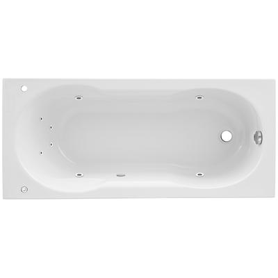 Whirlpool-Badewanne OTTOFOND "Julia", weiß, B:75cm H:40cm L:170cm T:75cm, Sanitäracryl, Badewannen, Typ 1, chrom