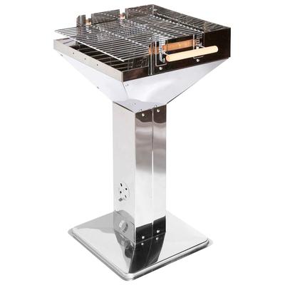 Holzkohlegrill TEPRO "Visa", silber (silberfarben), B:62cm H:90cm T:48cm, Grills, Grillfläche: 47,4 x 46 cm Image
