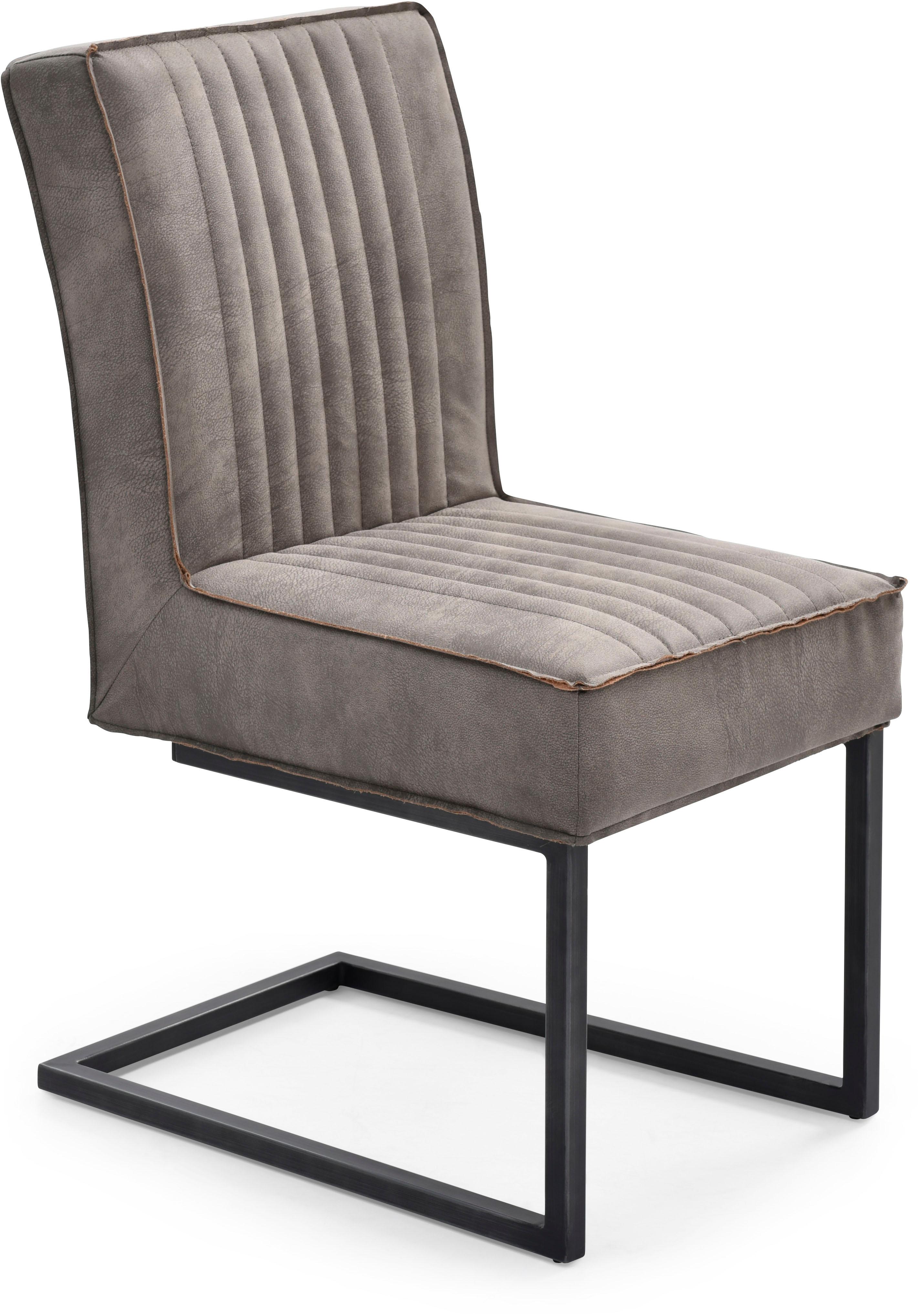 Stuhl HOME AFFAIRE "David", grau (grau, schlamm, schwarz), B:46cm H:93cm T:66cm, Stühle, Stuhl, mit bequemer Federkernpolsterung