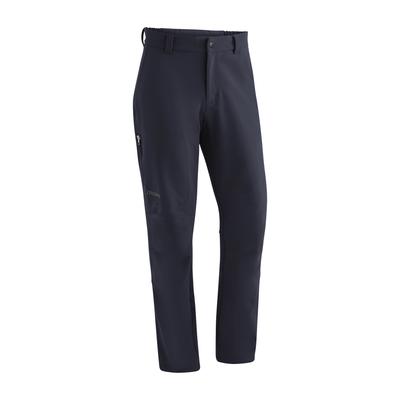 Funktionshose MAIER SPORTS "Herrmann", Herren, Gr. 52, Normalgrößen, blau (dunkelblau), 91% Polyamid, 9% Elasthan, Hosen, warme Herren Outdoorhose, robuste Wanderhose, Regular Fit Image