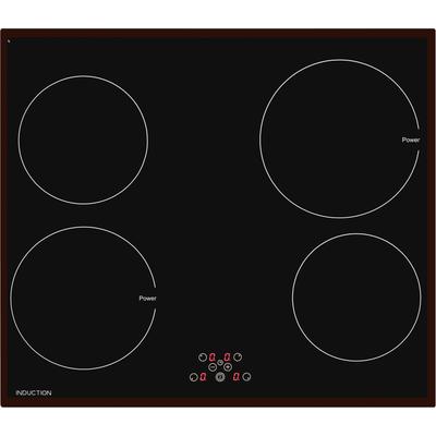 VONREITER Induktions-Kochfeld, schwarz, B:57,4cm H:5,7cm T:50,4cm, Kochfelder