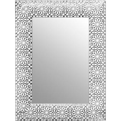 Dekospiegel LENFRA "Rosa", silber (silberfarben), B:72cm H:92cm T:2,9cm, EPS-Kunststoff, Spiegel, Wandspiegel Image