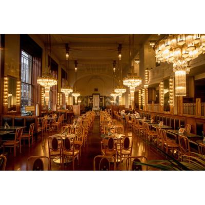 Fototapete PAPERMOON "Restaurant", bunt, B:3,50m L:2,60m, Vlies, Tapeten Image