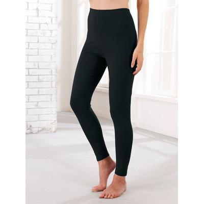 Leggings, Damen, Gr. 48, Normalgrößen, schwarz (schwarz, schwarz, bedruckt), 95% Baumwolle, 5% Elasthan, Paisley, gemustert, mehrfarbig, lang, Hosen Image