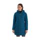 Steppmantel KILLTEC "Skane WMN Quilted PRK" Gr. 38, blau (dunkelblau) Damen Mäntel Steppmäntel