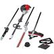 Benzin-Motorsense SCHEPPACH "MFH5200-4P 4in1 ProCut" Motorsensen schwarz (schwarz, rot) Benzin-Rasentrimmer