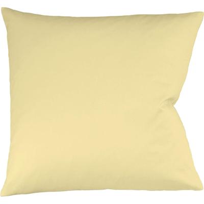 Kissenbezüge FLEURESSE "Colours", gelb (vanille), B:40cm L:40cm, Interlock-Jersey, Obermaterial: 100% Baumwolle, Kissenbezüge, edler, bügelfreier Interlock-Jersey aus 100% Baumwolle Image