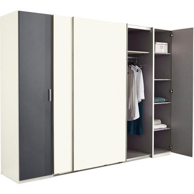 Schwebetürenschrank WIMEX "Lotto", weiß (weiß, graphit), B:270cm H:210cm T:65cm, Schränke Image