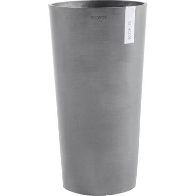 Blumentopf ECOPOTS "AMSTERDAM MID HIGH Grey", grau, B:34cm H:66cm T:34cm Ø:34cm, Kunststoff, Pflanzgefäße, BxTxH: 34x34x66 cm Image