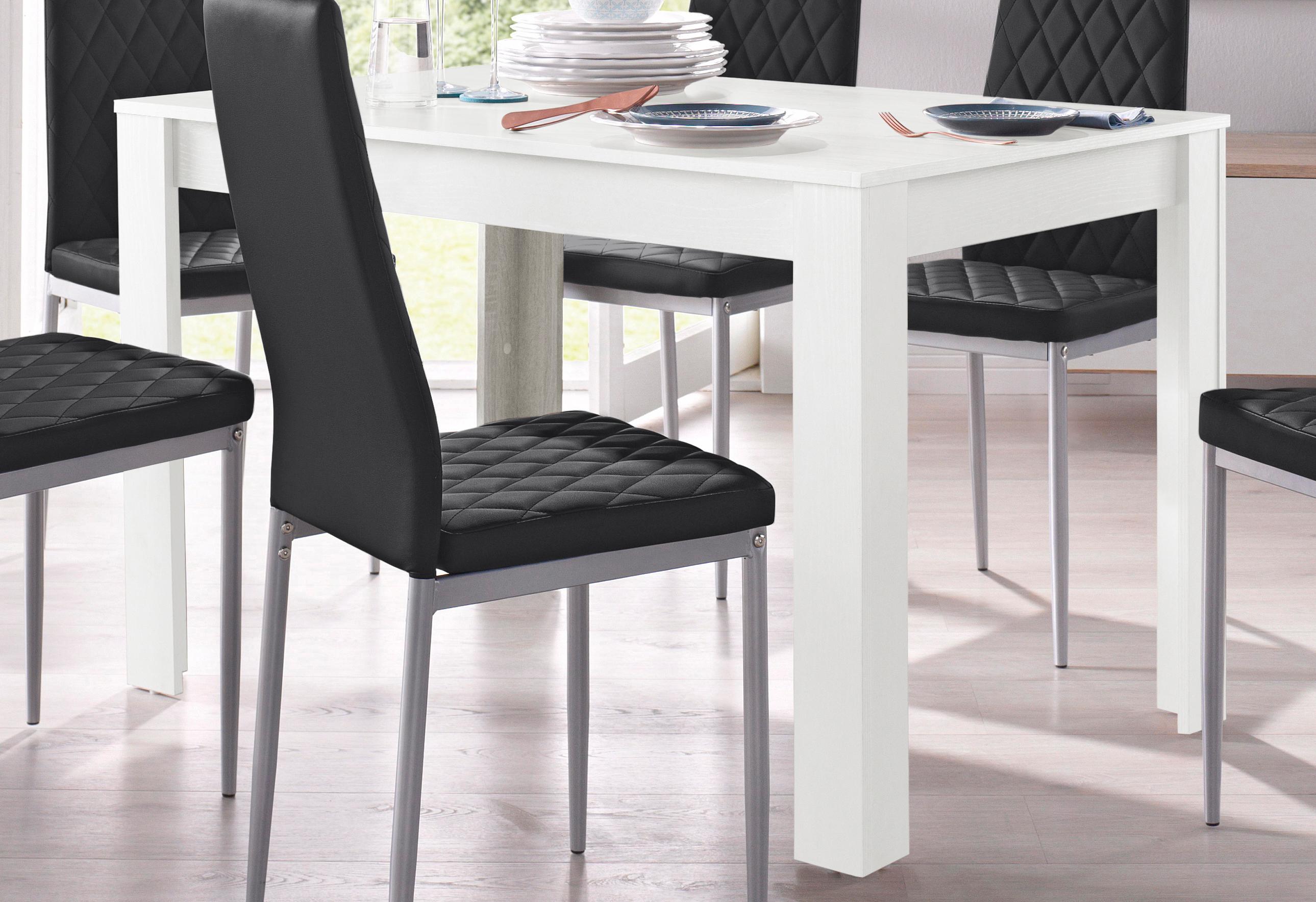 Esstisch INOSIGN "Meigh, TOPSELLER", weiß, B:120cm H:75cm T:80cm, Tische, Rechteckiger Esstisch Esstisch Holz-Esstische Küchentisch, Breite 120 cm, verschiedene Größen und Farbvarianten