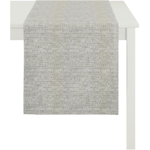 „Tischläufer APELT „“1103 Loft Style, Jacquard““ Tischdecken Gr. B/L: 48 cm x 140 cm, 1 St., grau (taupe, beige) Tischläufer“