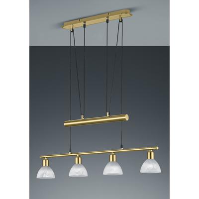 TRIO LEUCHTEN LED Pendelleuchte "LEVISTO", grau (messingfarben, 4, flammig), B:80cm L:80cm, Lampen, LED Hängelampe, LED Hängeleuchte Image